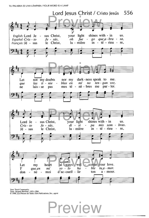 Santo, Santo, Santo: cantos para el pueblo de Dios = Holy, Holy, Holy: songs for the people of God page 859