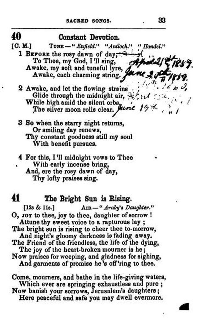 A Selection of Sacred Songs. 2nd ed. page 29