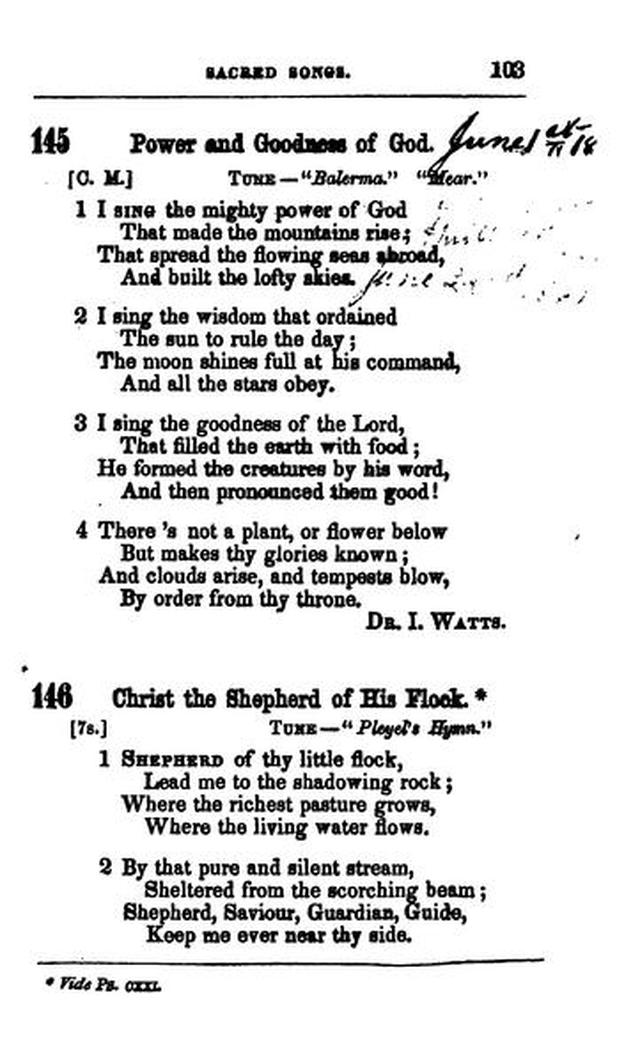 A Selection of Sacred Songs. 2nd ed. page 97