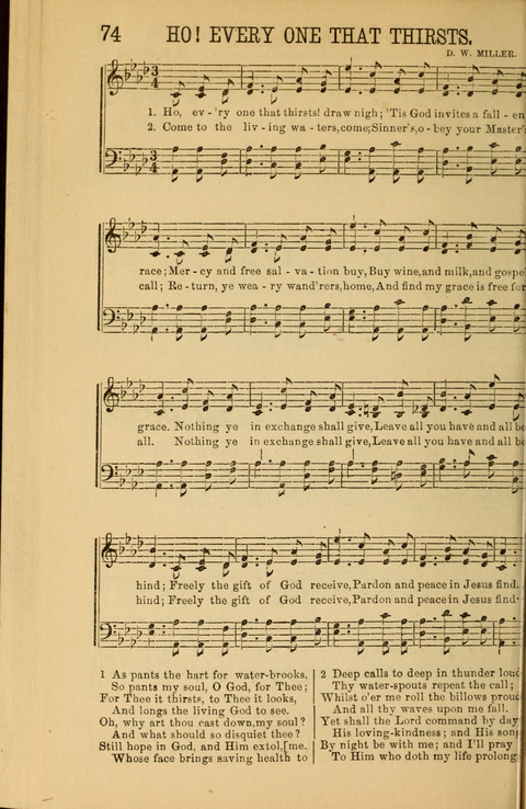 Sabbath Songs and Spiritual Hymns page 74