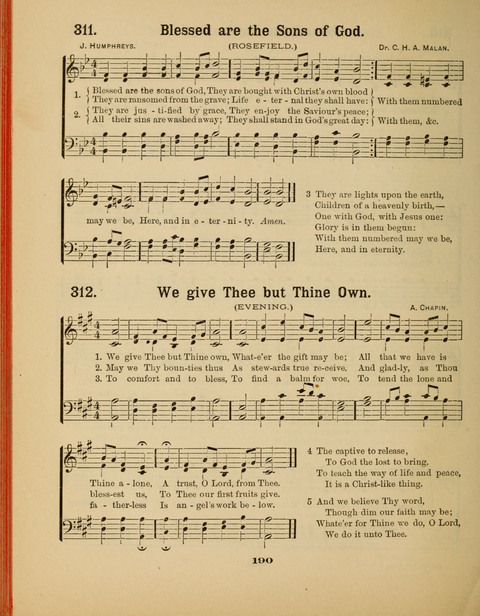 Select Songs for the Sunday School page 188