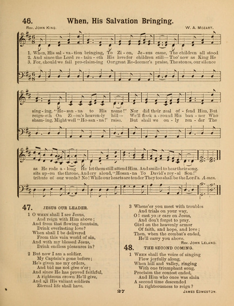 Select Songs for the Sunday School page 27