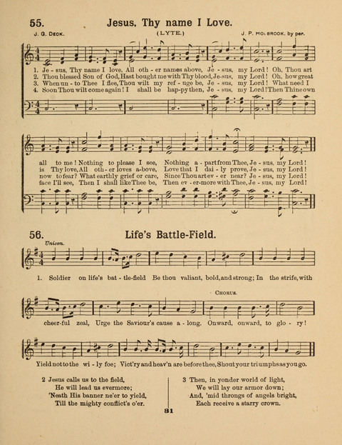 Select Songs for the Singing Service: in the Prayer Meeting and Sunday School page 31