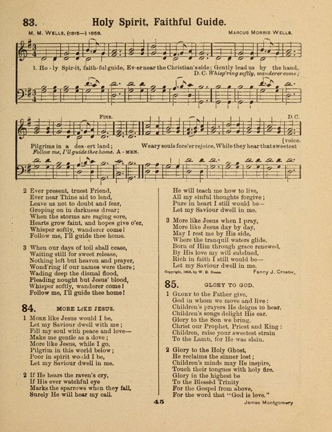 Select Songs for the Singing Service: in the Prayer Meeting and Sunday School page 45