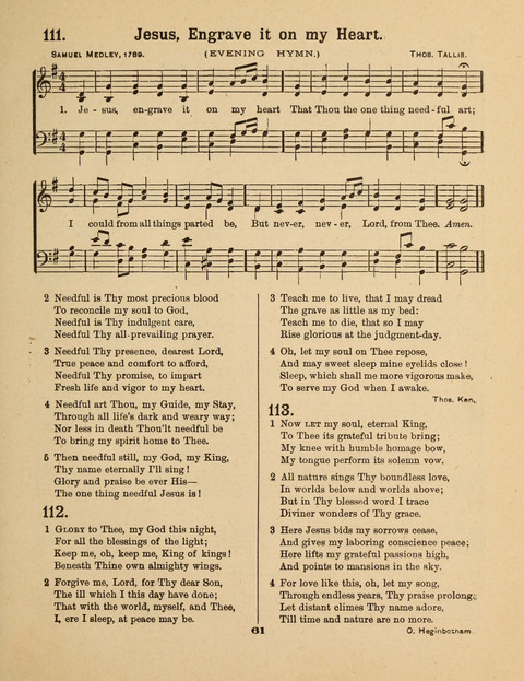 Select Songs for the Singing Service: in the Prayer Meeting and Sunday School page 61