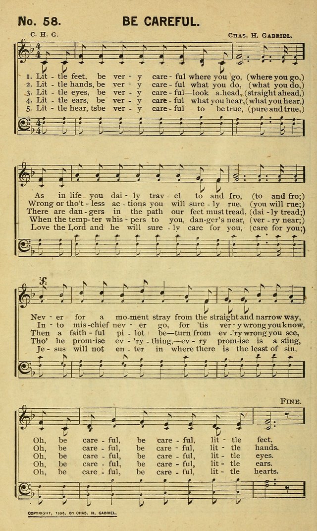 Special Songs: for Sunday schools, revival meetings, etc. page 58