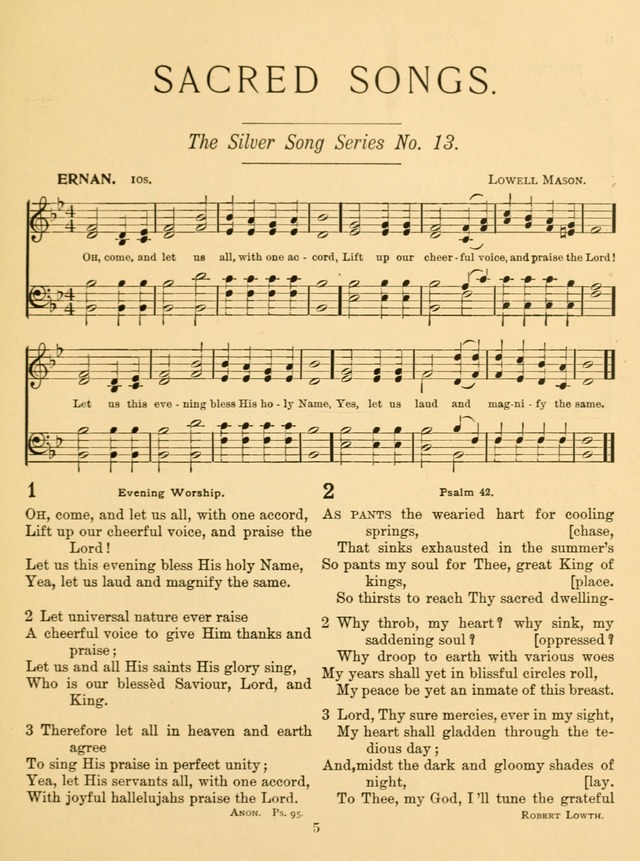 Sacred Songs for School Use page 8