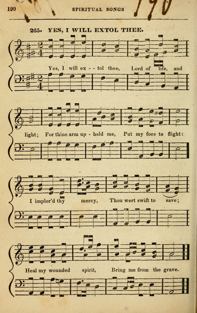 Spiritual Songs for Social Worship: adapted to the use of families and private circles in seasons of rivival, to missionary meetings, to the monthly concert, and to other occasions of special interest page 190