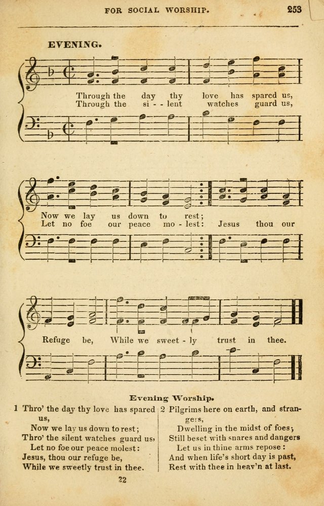 Spiritual Songs for Social Worship: adapted to the use of families and private circles in seasons of rivival, to missionary meetings, to the monthly concert, and to other occasions of special interest page 253