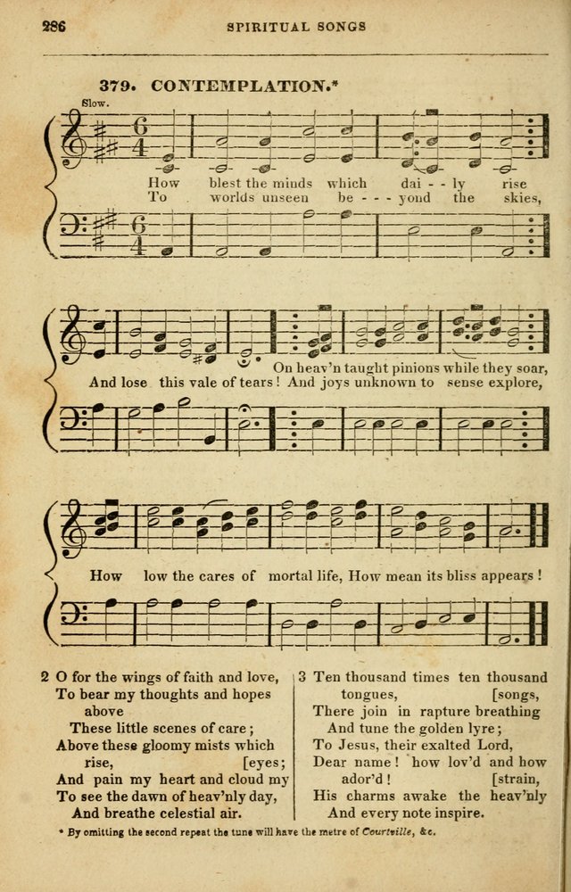 Spiritual Songs for Social Worship: adapted to the use of families and private circles in seasons of rivival, to missionary meetings, to the monthly concert, and to other occasions of special interest page 286