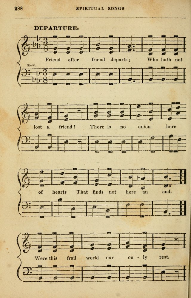 Spiritual Songs for Social Worship: adapted to the use of families and private circles in seasons of rivival, to missionary meetings, to the monthly concert, and to other occasions of special interest page 288