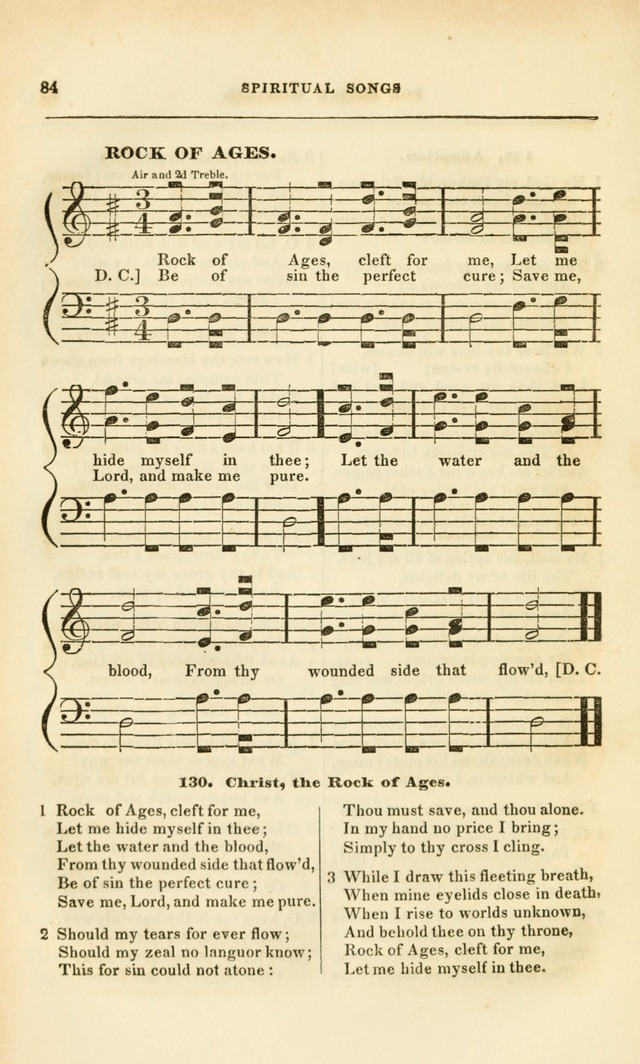 Spiritual Songs for Social Worship: adapted to the use of families and private circles, to missinary meetings, to monthly concert, and to other occasions of special interest.(Rev. and Enl. Ed.) page 84