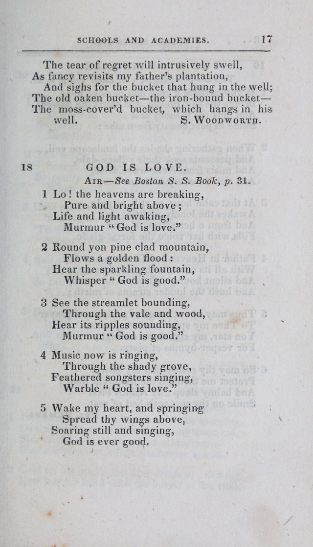 A Selection of Sacred Songs: for the use of schools and academies page 17