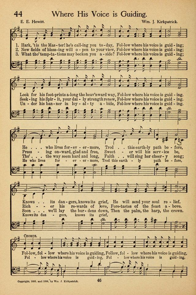 Sunday School Voices: a collection of sacred songs page 46