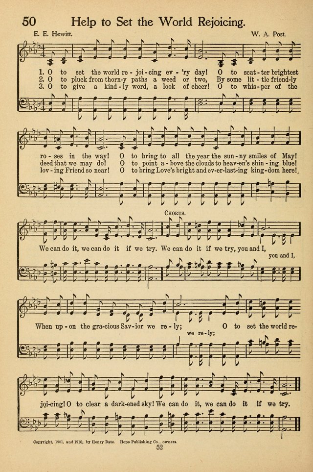 Sunday School Voices: a collection of sacred songs page 52