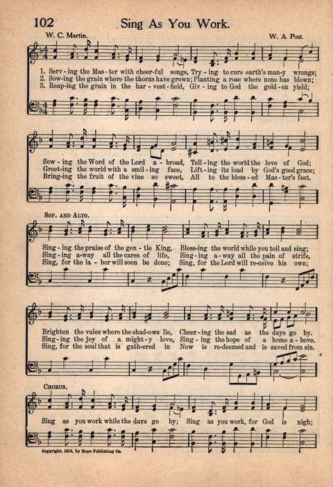 Sunday School Voices, No.2 page 102