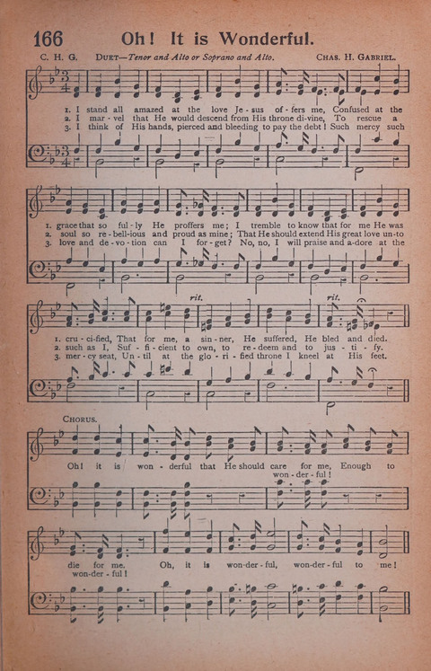 Songs of Triumph Nos. 1 and 2 Combined: 201 choice new hymns for choirs, solo singers, the home circle, etc. page 157
