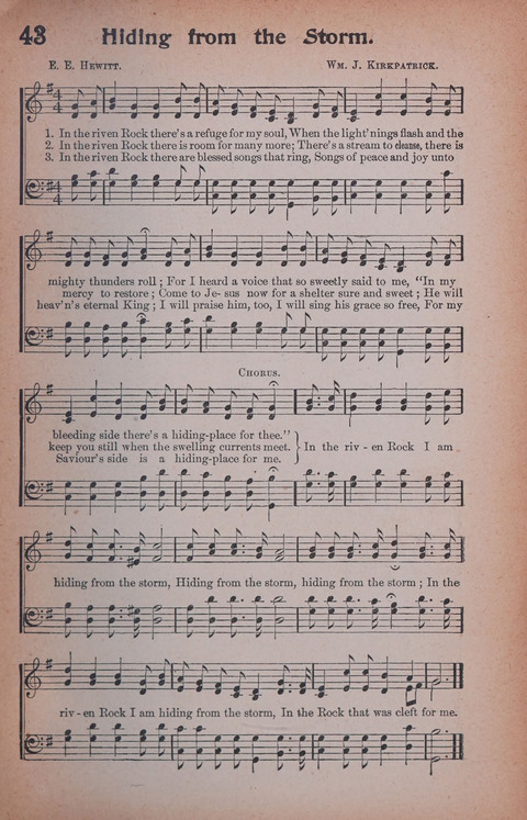 Songs of Triumph Nos. 1 and 2 Combined: 201 choice new hymns for choirs, solo singers, the home circle, etc. page 43