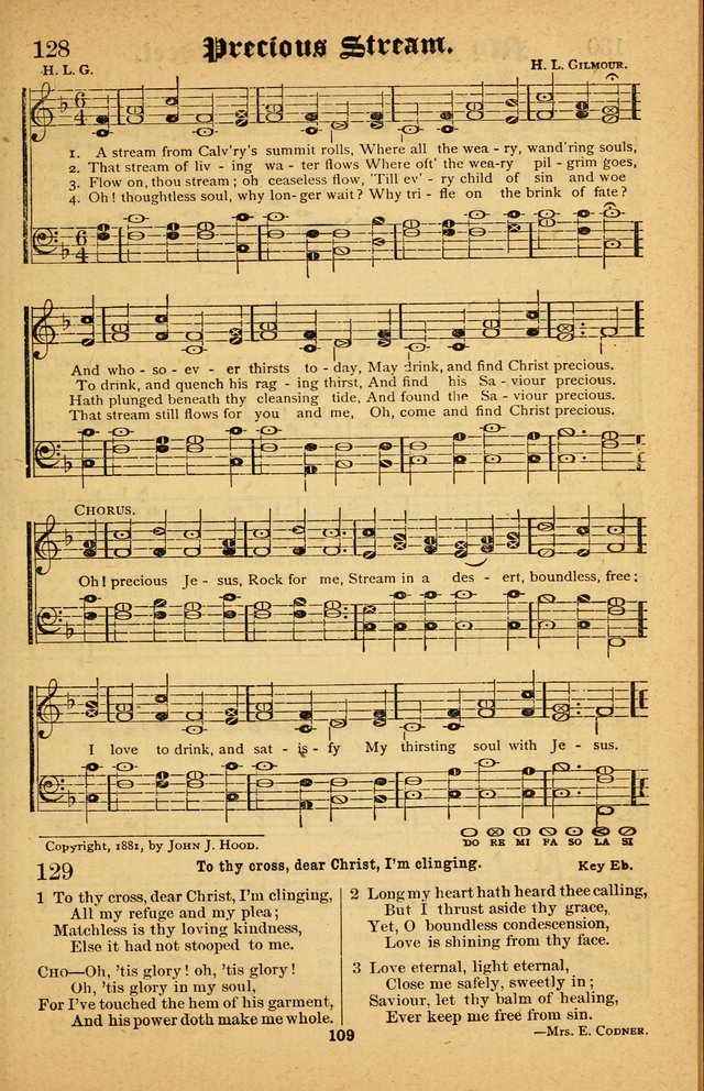 The Silver Trumpet: a collection of new and selected hymns; for use in public worship, revival services, prayer and social meetings, and Sunday schools page 109