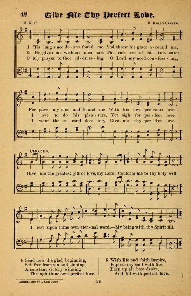 The Silver Trumpet: a collection of new and selected hymns; for use in public worship, revival services, prayer and social meetings, and Sunday schools page 38