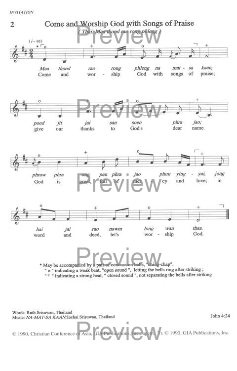 Sound the Bamboo: CCA Hymnal 2000 page 2