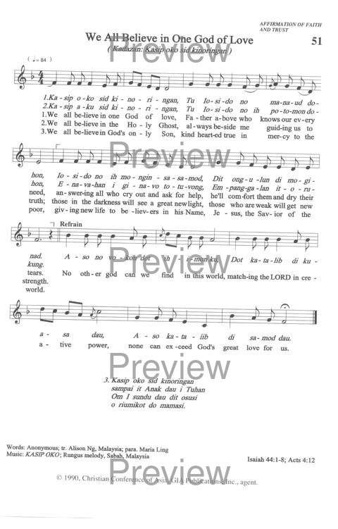 Sound the Bamboo: CCA Hymnal 2000 page 61