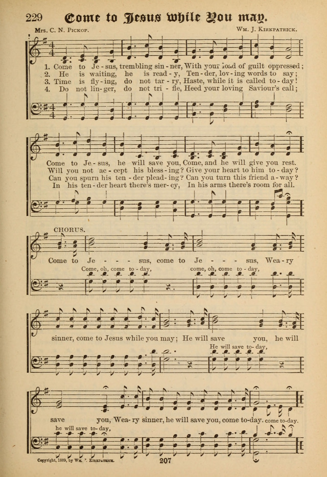 Sacred Trio: comprising Redemption Songs, Showers of Blessing, the Joyful Sound page 203
