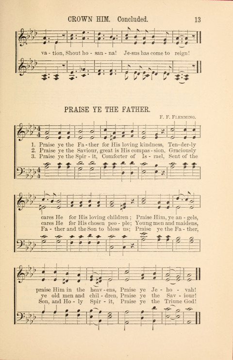 Songs Tried and Proved: for the user of prayer meetings, Sunday schools, general evangelistic work, and the home circle page 13