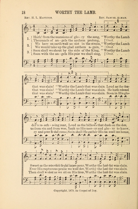 Songs Tried and Proved: for the user of prayer meetings, Sunday schools, general evangelistic work, and the home circle page 18