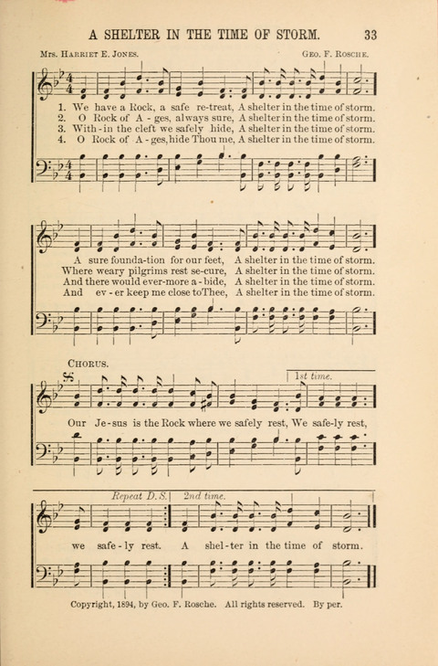 Songs Tried and Proved: for the user of prayer meetings, Sunday schools, general evangelistic work, and the home circle page 33