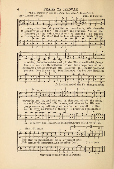 Songs Tried and Proved: for the user of prayer meetings, Sunday schools, general evangelistic work, and the home circle page 4