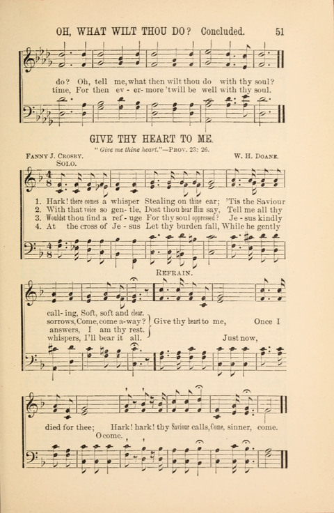 Songs Tried and Proved: for the user of prayer meetings, Sunday schools, general evangelistic work, and the home circle page 51