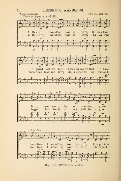 Songs Tried and Proved: for the user of prayer meetings, Sunday schools, general evangelistic work, and the home circle page 66