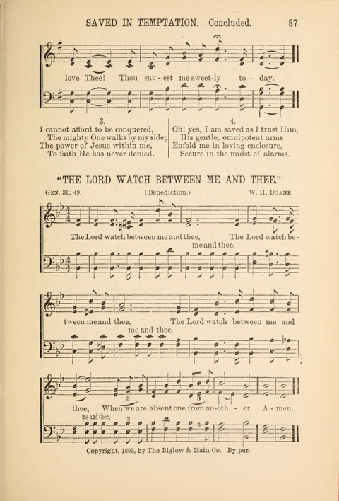 Songs Tried and Proved: for the user of prayer meetings, Sunday schools, general evangelistic work, and the home circle page 87