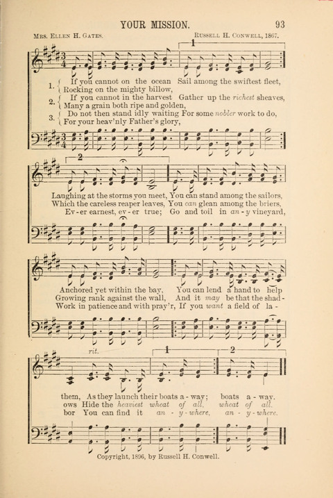 Songs Tried and Proved: for the user of prayer meetings, Sunday schools, general evangelistic work, and the home circle page 93