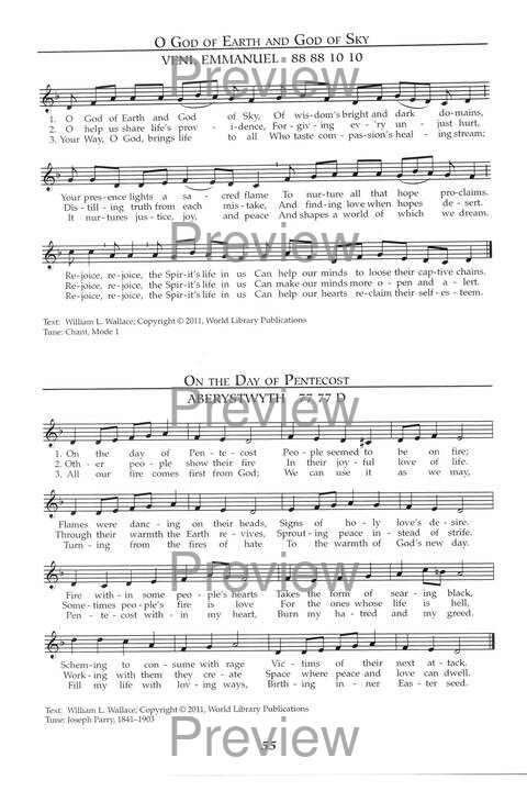 Singing the Sacred: psalms, hymns, and spiritual songs (Vol 1) page 55