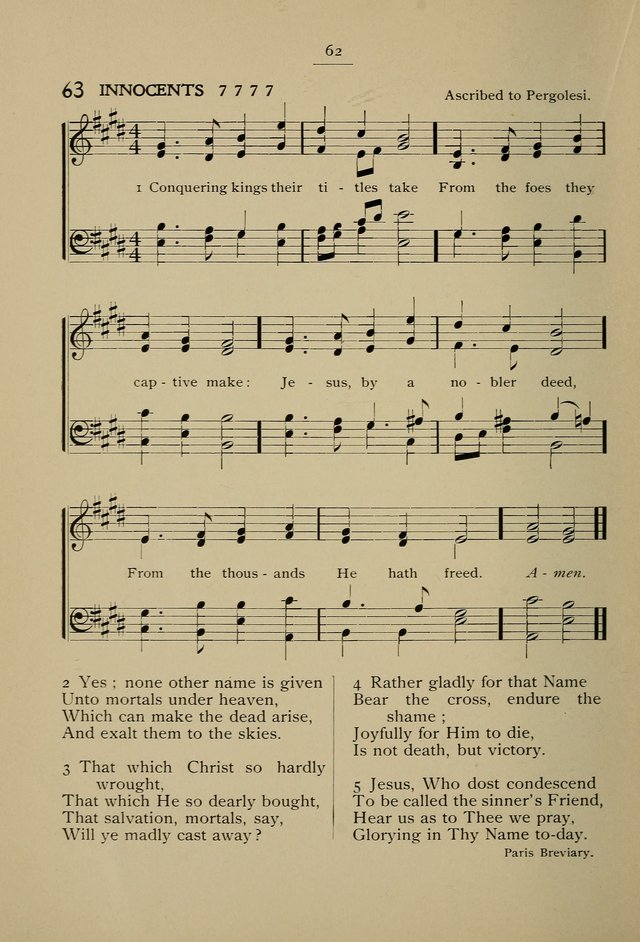 Student Volunteer Hymnal: Fourth International Convention, Toronto, 1902 page 62