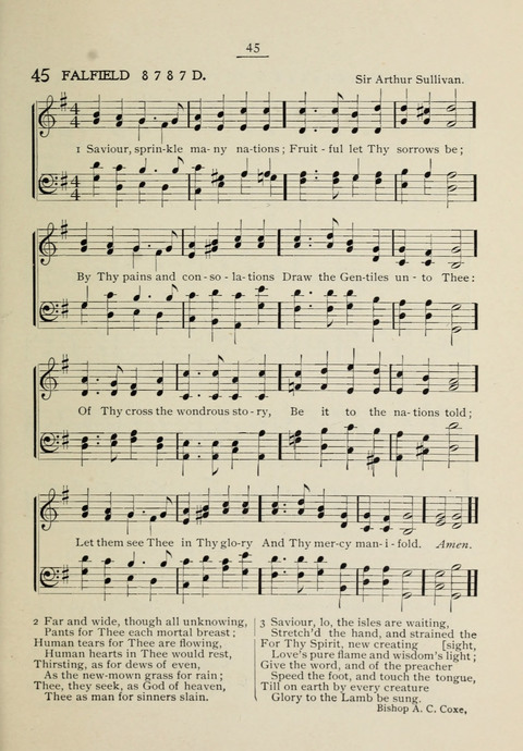 Student Volunteer Hymnal: Sixth International Convention, Rochester, New York page 41