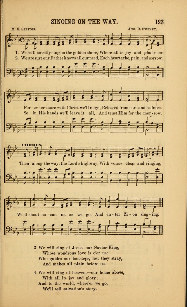 Singing on the Way: a collection of hymns and tunes for Sunday schools, social worship and congregations page 123