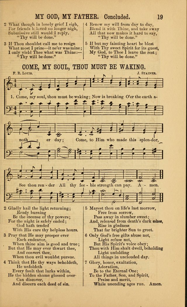 Singing on the Way: a collection of hymns and tunes for Sunday schools, social worship and congregations page 19