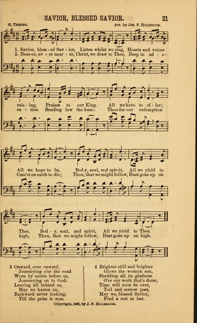 Singing on the Way: a collection of hymns and tunes for Sunday schools, social worship and congregations page 21