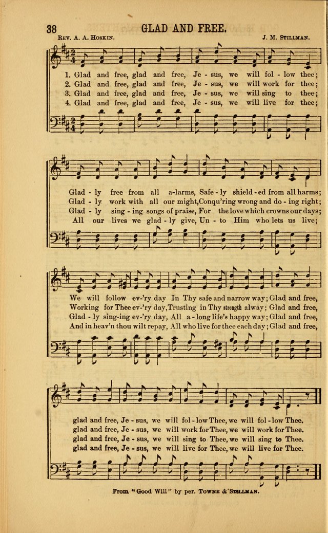 Singing on the Way: a collection of hymns and tunes for Sunday schools, social worship and congregations page 38