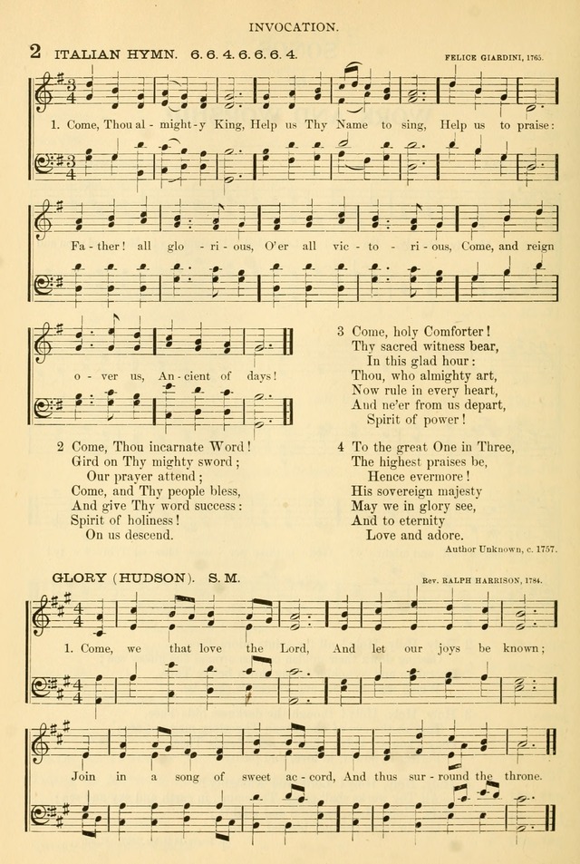Songs of Work and Worship: a collection of hymns and tunes for devotional and evangelistic meetings page 11