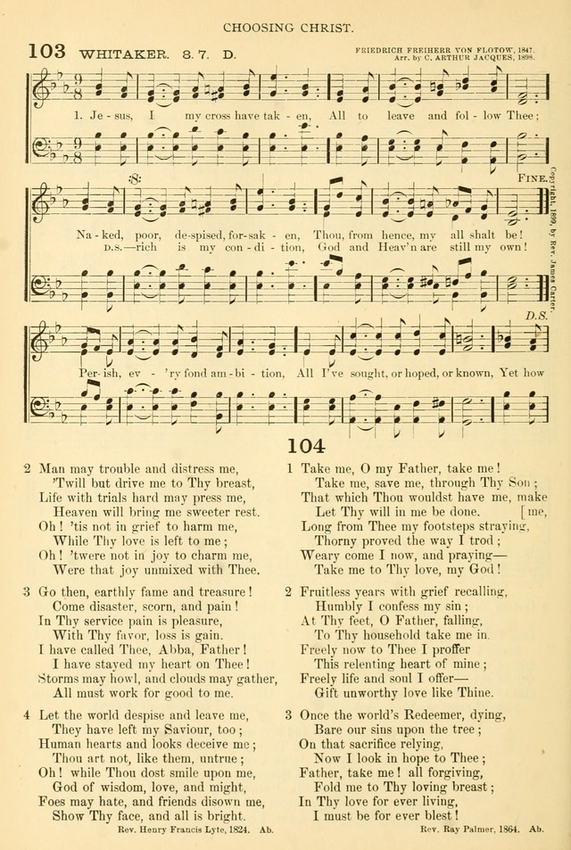 Songs of Work and Worship: a collection of hymns and tunes for devotional and evangelistic meetings page 69
