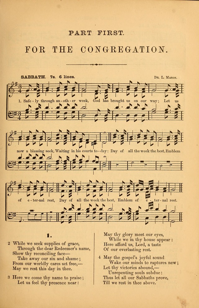 Songs of the Church: or, hymns and tunes for Christian worship page 1