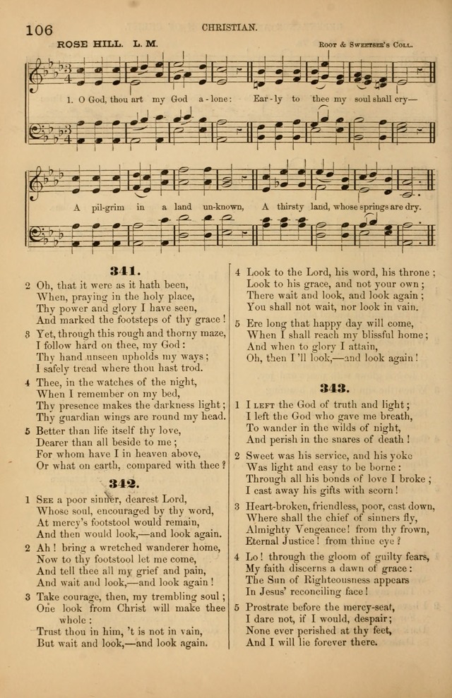 Songs of the Church: or, hymns and tunes for Christian worship page 106