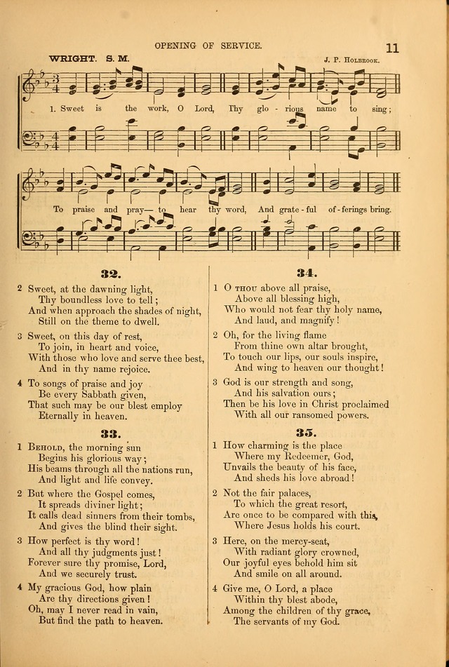 Songs of the Church: or, hymns and tunes for Christian worship page 11