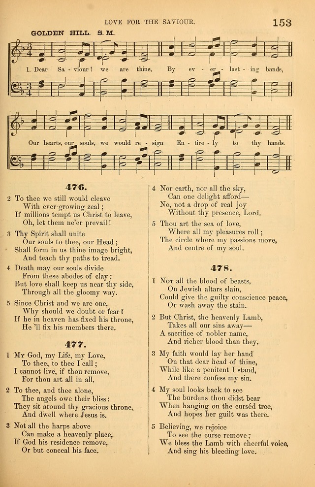 Songs of the Church: or, hymns and tunes for Christian worship page 153
