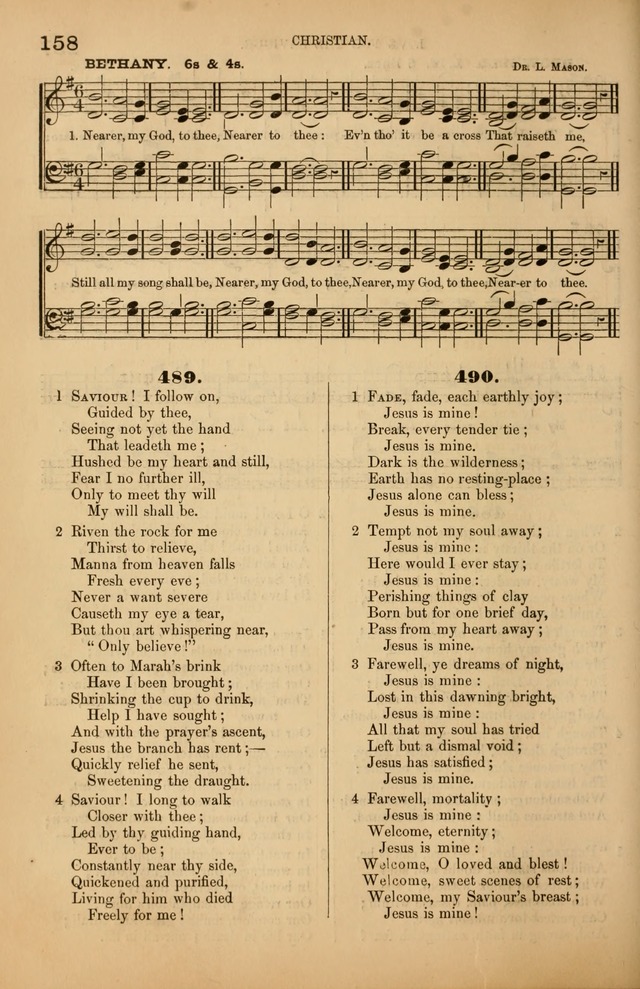 Songs of the Church: or, hymns and tunes for Christian worship page 158