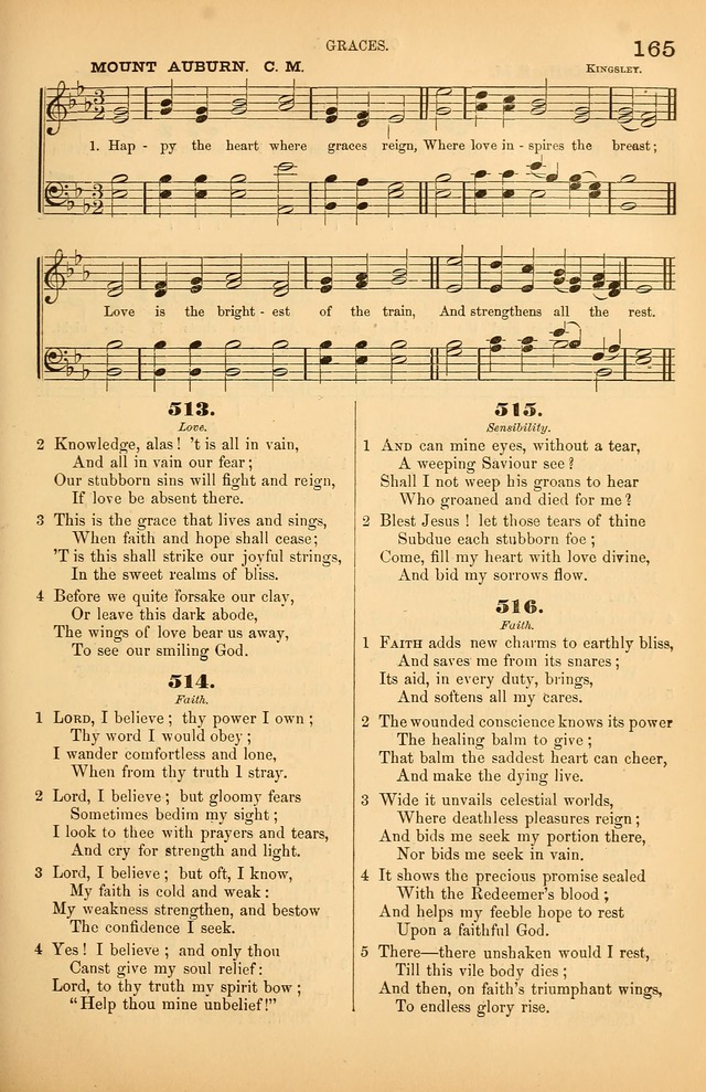 Songs of the Church: or, hymns and tunes for Christian worship page 165